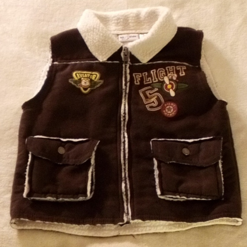 ADORABLE B T. KIDS SIZE 6 VEST LIL FLIGHT PILOT PATROL